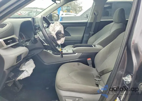 2021 Toyota Highlander L z USA, uszkodzony, nr VIN 5TDZZRAH2MS525778